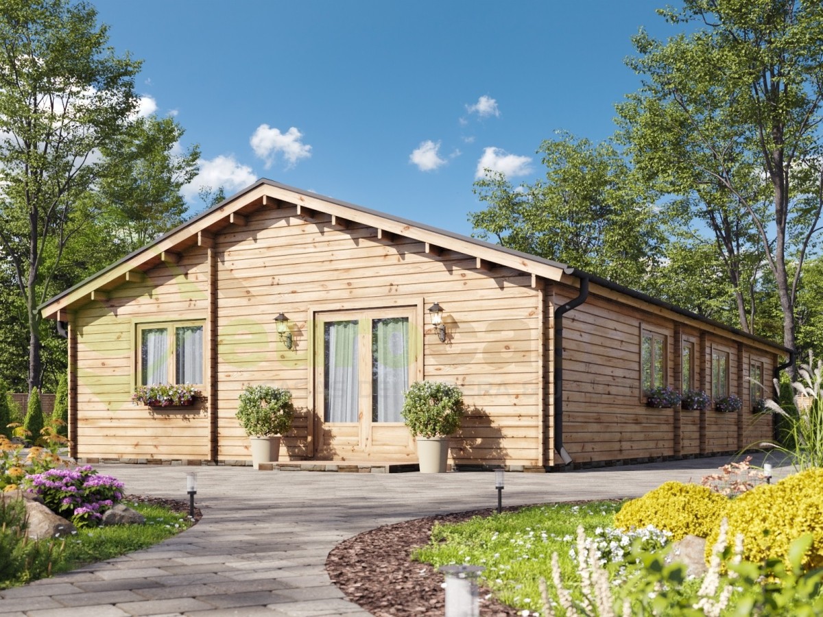 Casa de madera  "SINTRA NORDIC , 116 m2 " - 70 mm