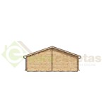 Casa de madera  "AINSA NORDIC, 96 m2 + 20 m2 terraza " - 70 mm