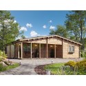 Casa de madera "JENNIFER NORDIC , 87 m2" - 70 mm
