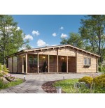 Casa de madera "JENNIFER NORDIC , 87 m2" - 70 mm