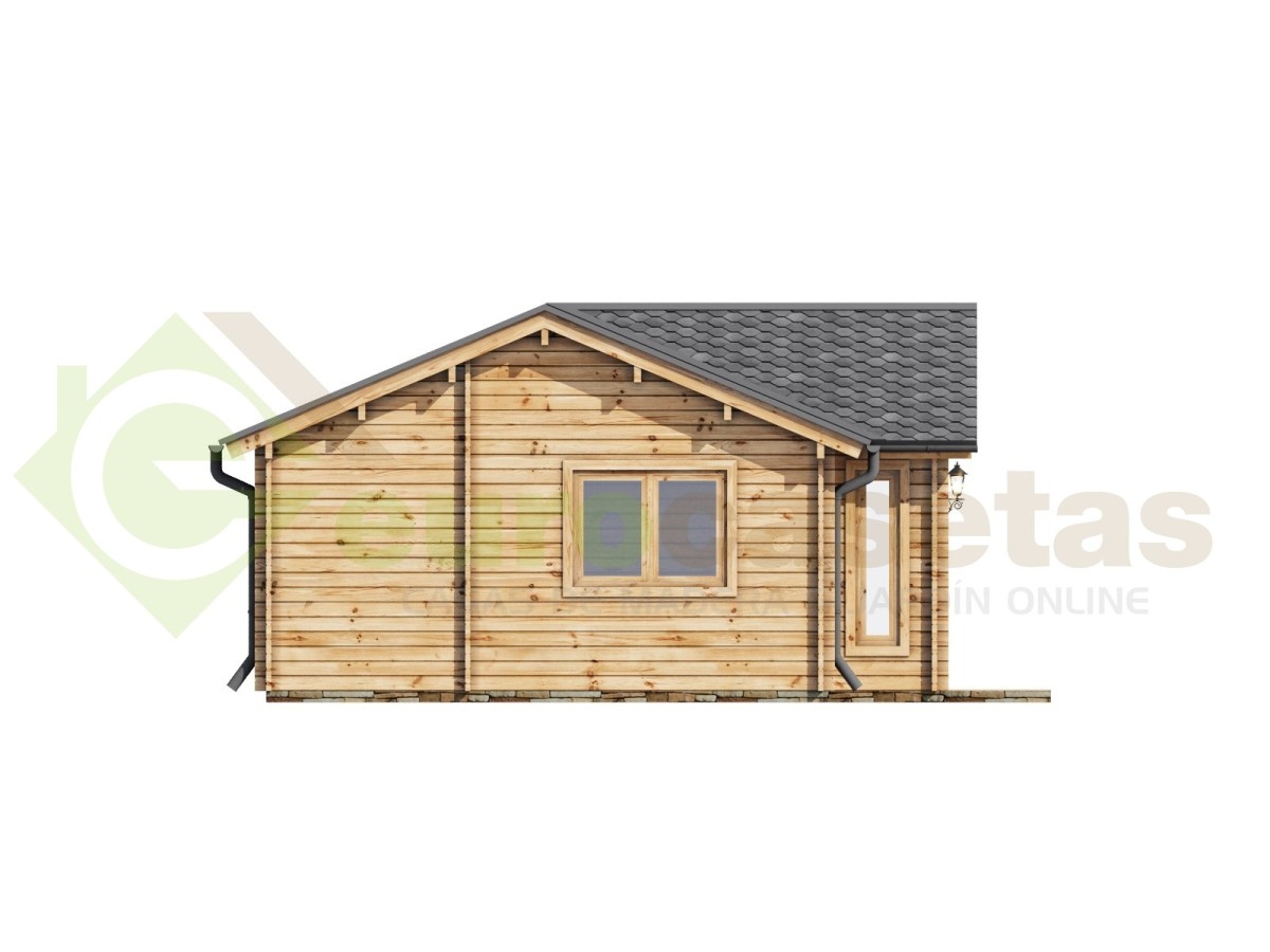 Casa de madera  "FLORIDA NORDIC , 60 m2"- 70 mm