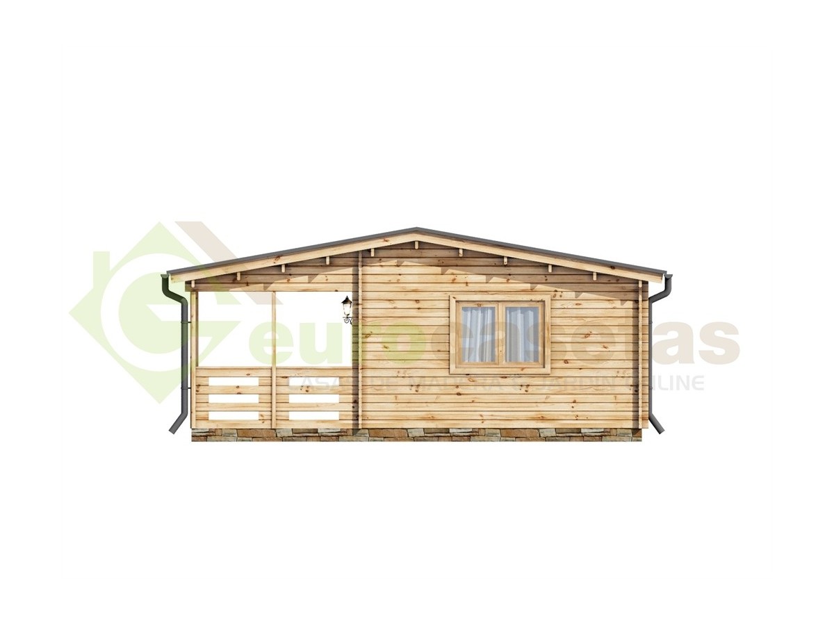 Casa de madera ALINA, 56m2, 70 mm
