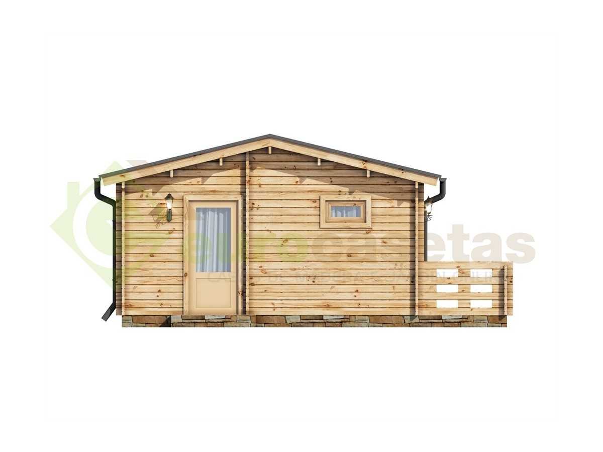 CASA DE MADERA  HAKAN NORDIC  36 m2 , 70 mm
