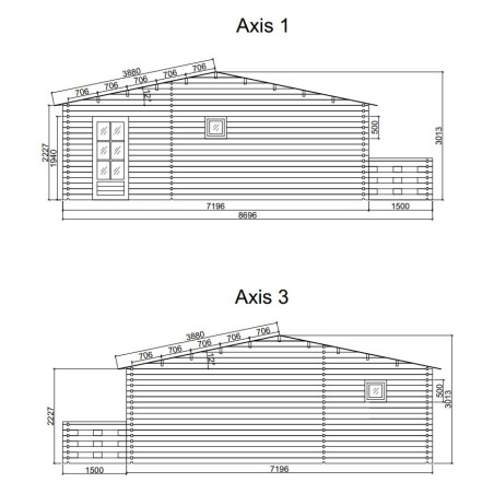 CASA DE MADERA  "HAKAN PLUS" 