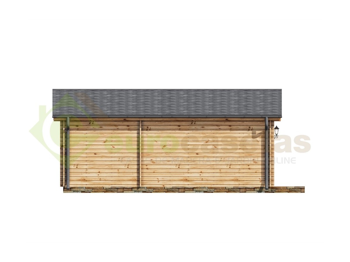 Casa de madera "HAKAN PLUS NORDIC , 50 m2", 70 mm