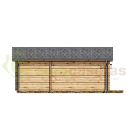 Casa de madera "HAKAN PLUS NORDIC , 50 m2", 70 mm