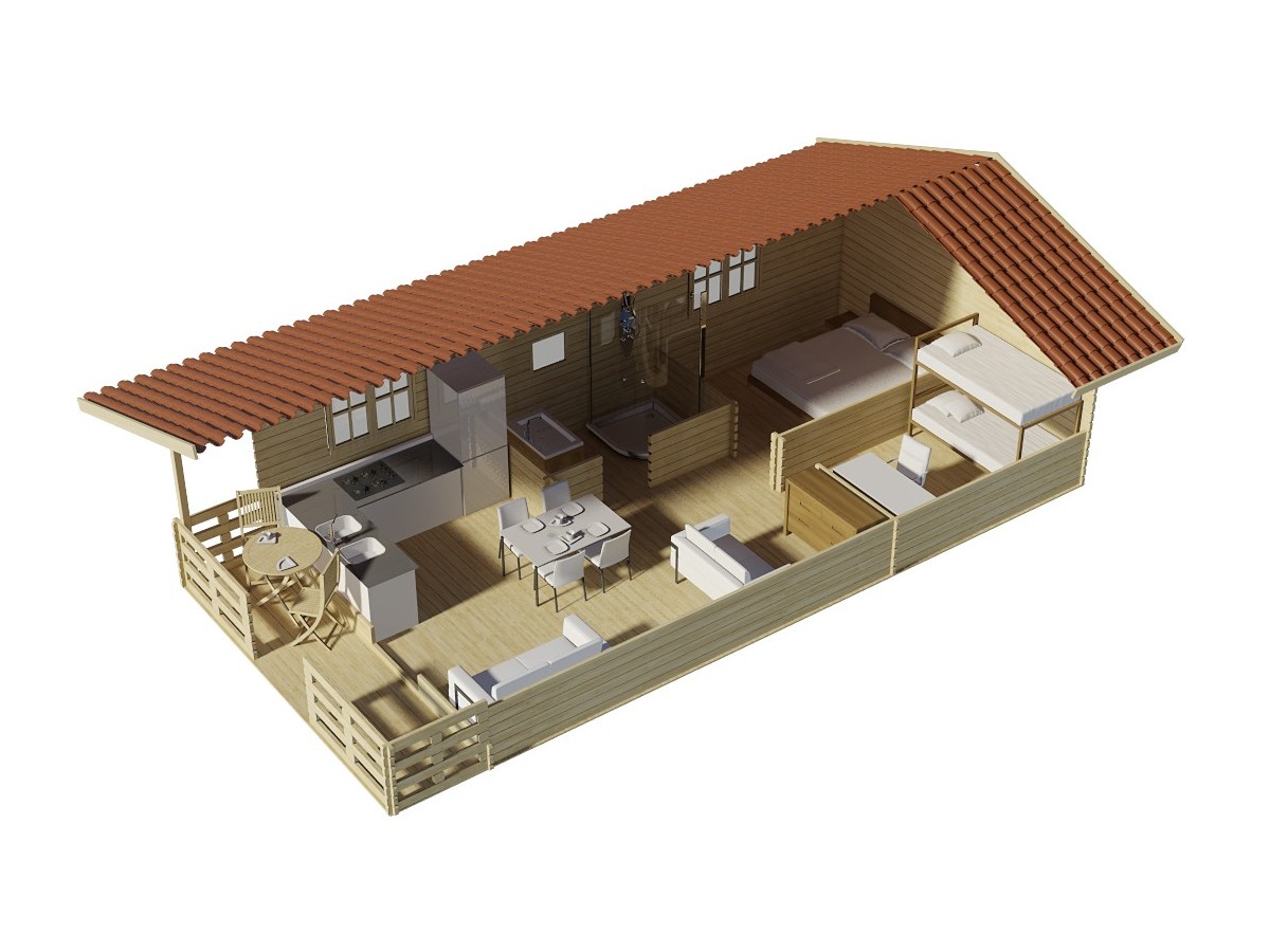 Casas de madeira / lugo- 70 mm