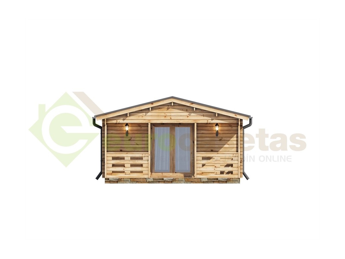 Casa de madera LUGO NORDIC, 52 m2  - 70mm
