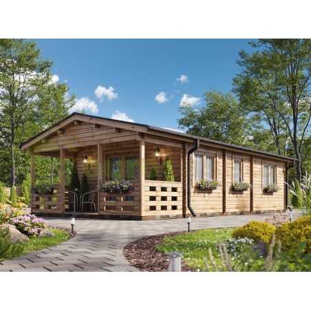 Casa de madera LUGO NORDIC, 52 m2 - 70mm