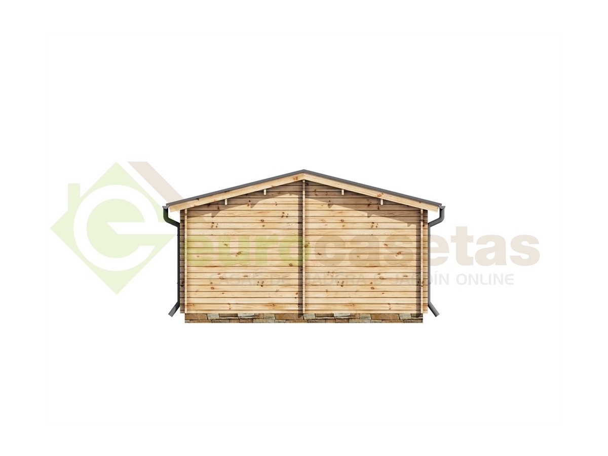 Casa de madera LUGO NORDIC, 52 m2  - 70mm