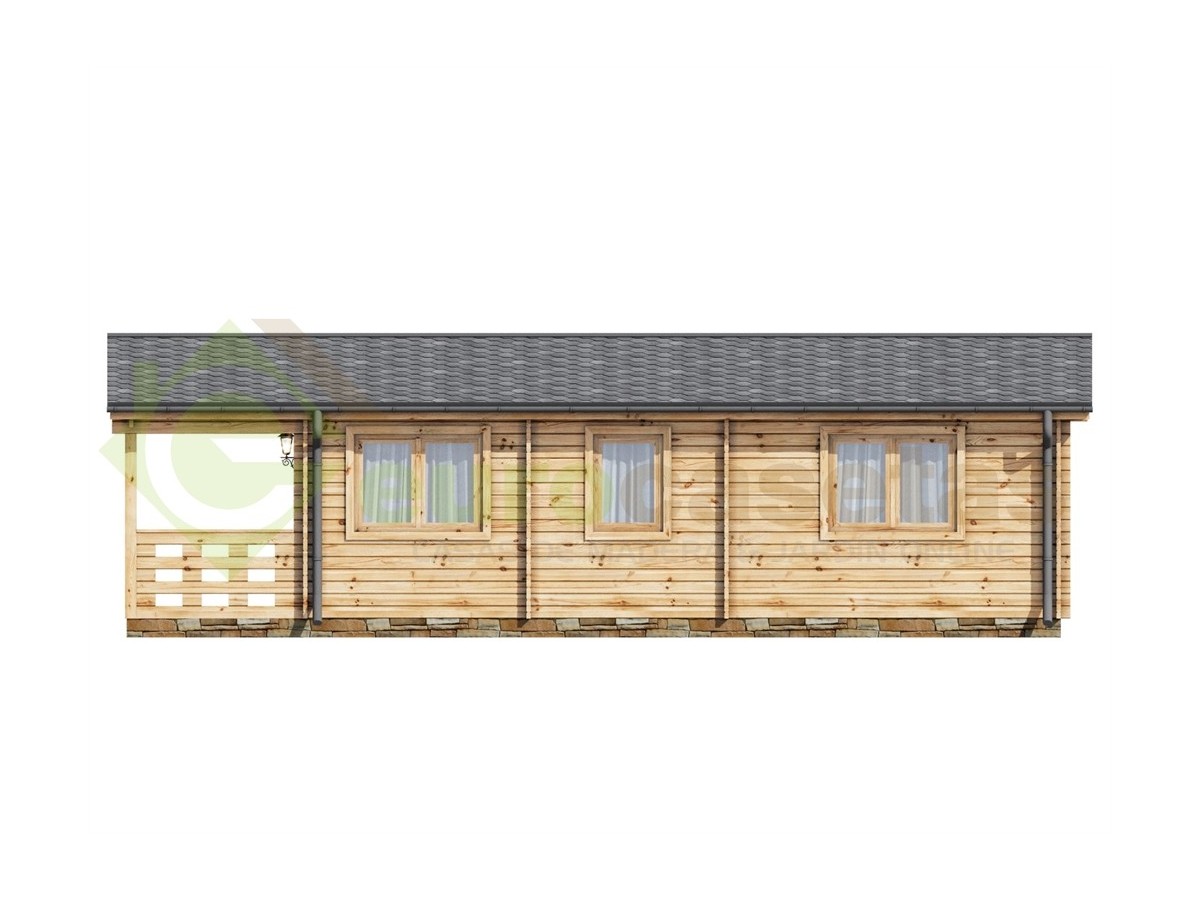 Casa de madera LUGO NORDIC, 52 m2  - 70mm
