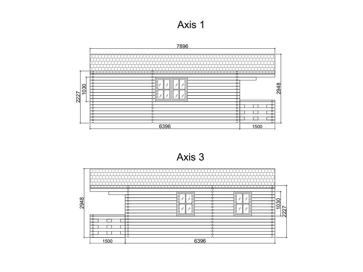 Casa de madera   "PADOVA PLUS  48 m2"