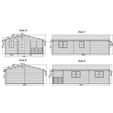 Casas de madera / ALMERIA - 44 mm