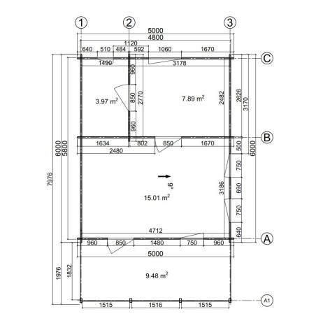 Casa de madeira / Valência 40 m2 - 44 mm