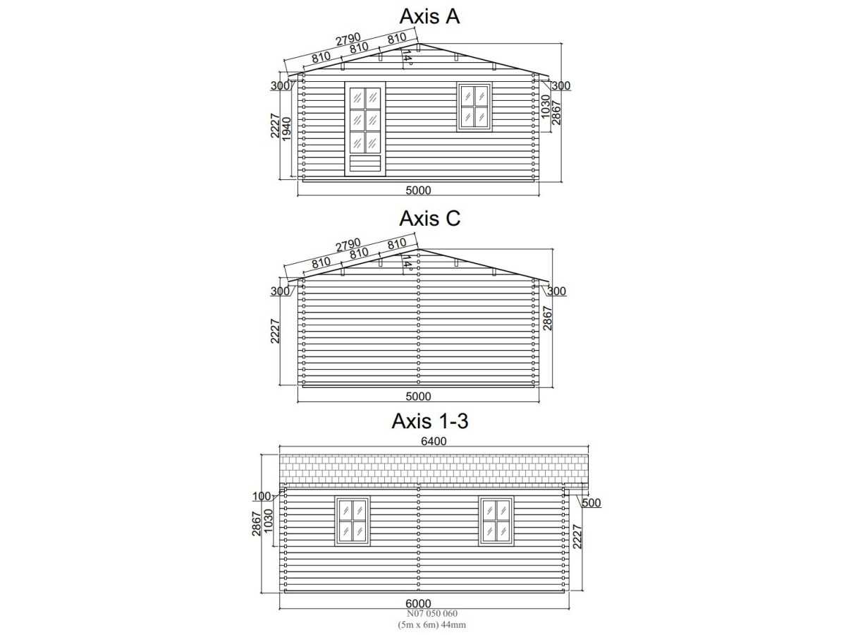 Casa de madera "BERTA 5x6 , 30 m2 " 