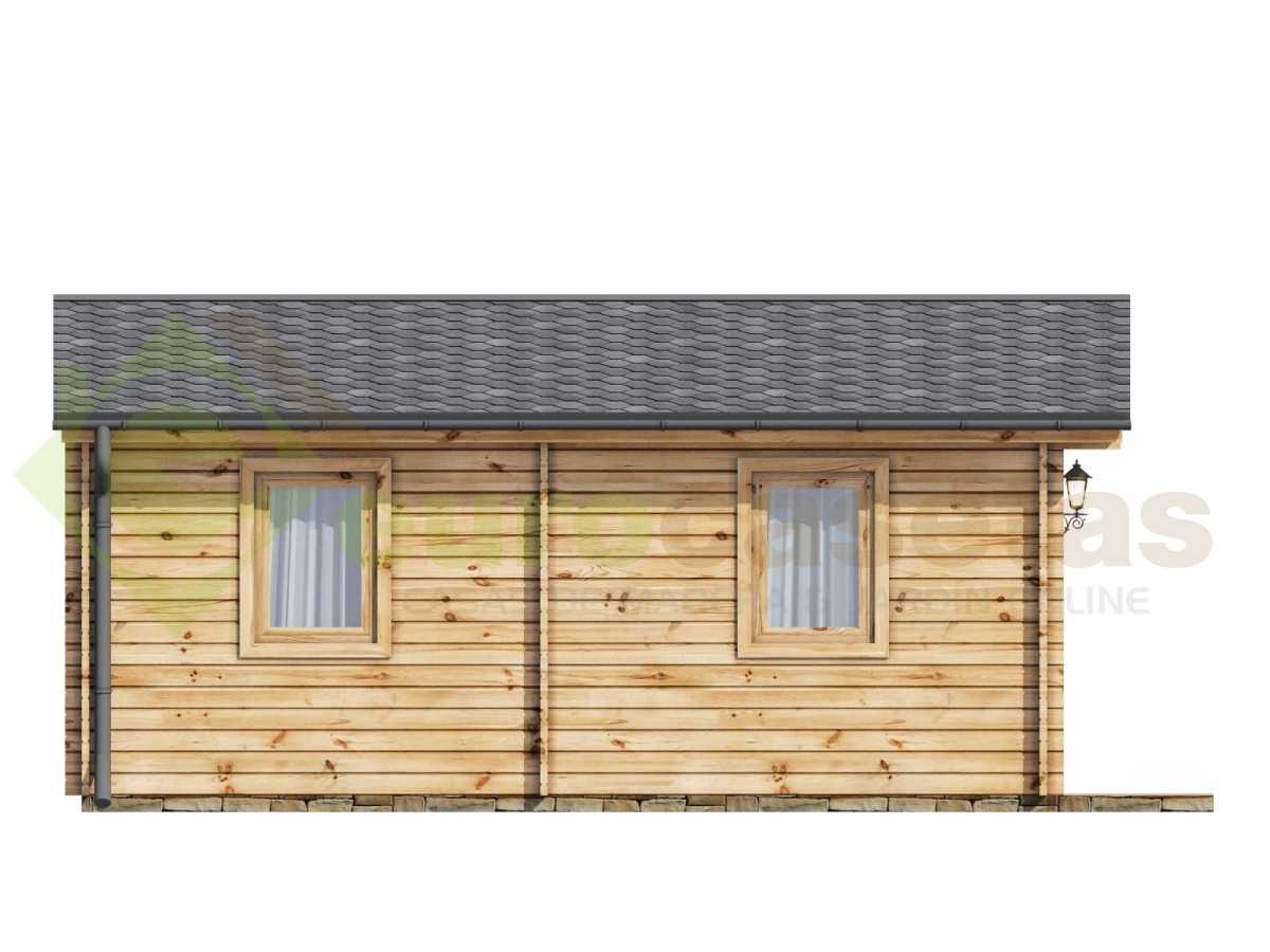 Casa de madera BERTA (5x6) 30 m², 44mm
