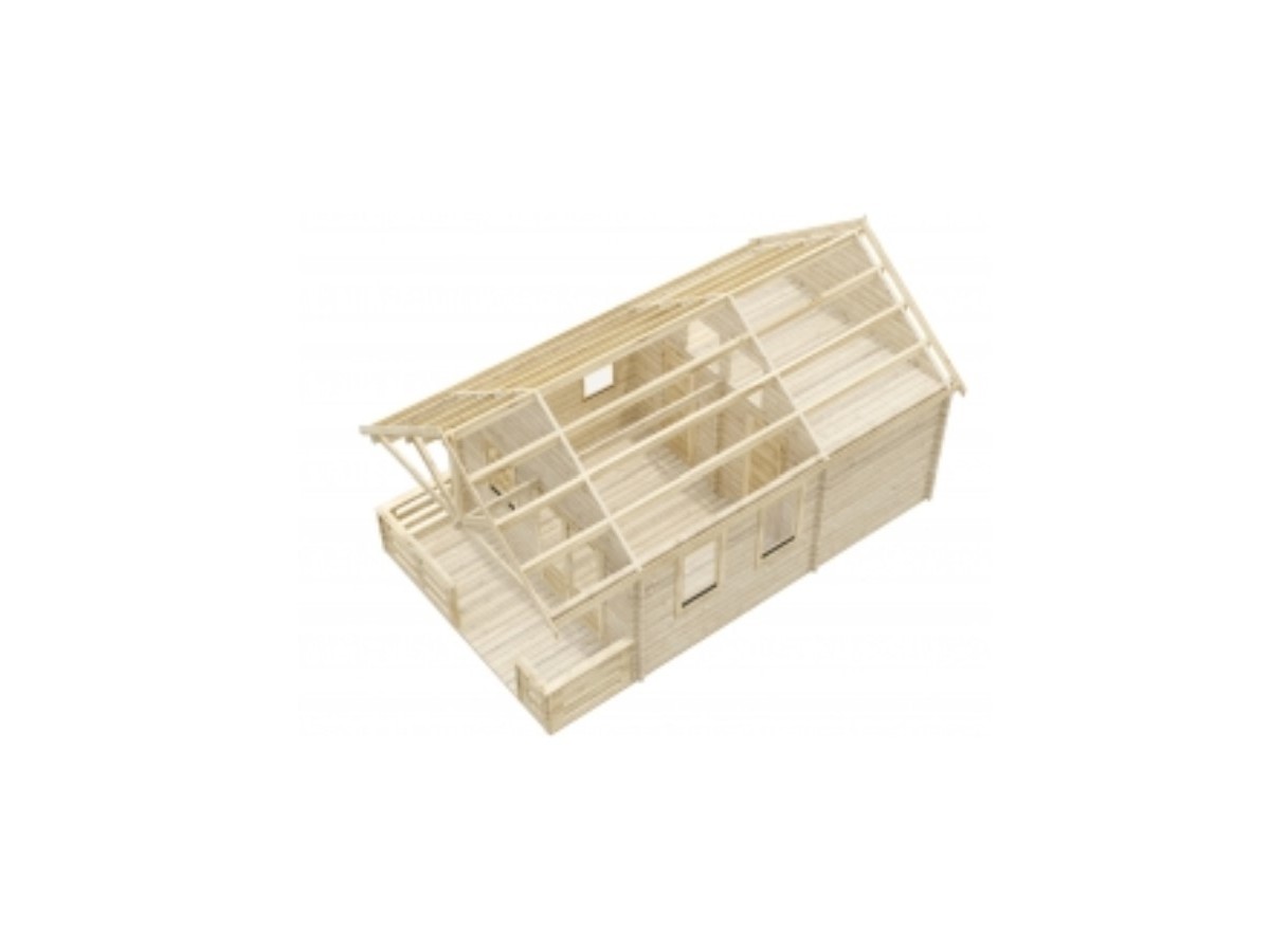 Casa de madera NOIA , 44 mm 