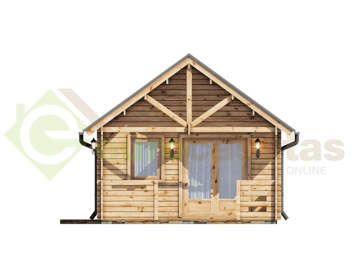 Casa de madera (altillo) NOIA 34 m², 44mm