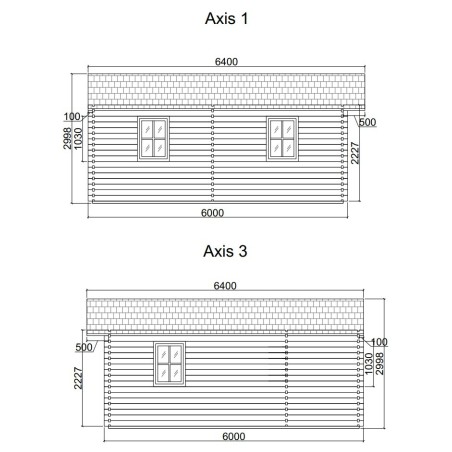 Casa de madera  "JULIA 6 , 36 m2  " 