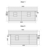 Casa de madera  "JULIA 6 , 36 m2  " 