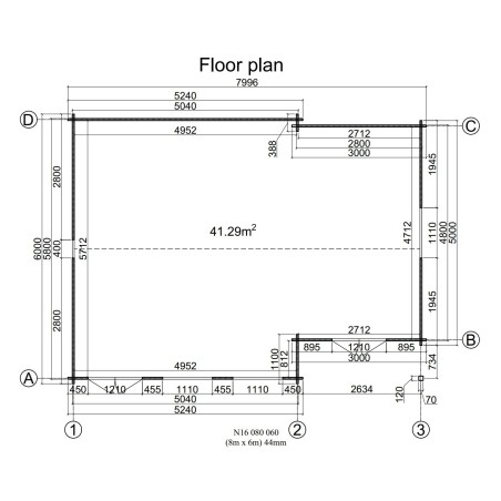 Casa de jardin  "EVORA 8X6 , 48 m2  " 