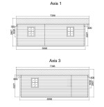 Casa de madera  "JULIA 5x7 , 35 m2  " 