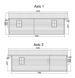 Casa de madera "JULIA 6x8 , 48 m2 " 
