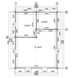 Casa de madera  "JULIA 6x8 , 48 m2  " 