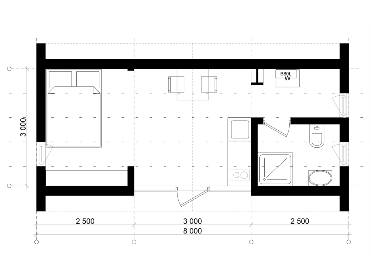 Barnyhouse "Elba, 24 m2"