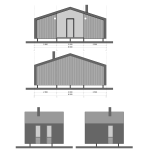 Barnhouse Elba 24 m² | Casa de Madera Prefabricada Pequeña