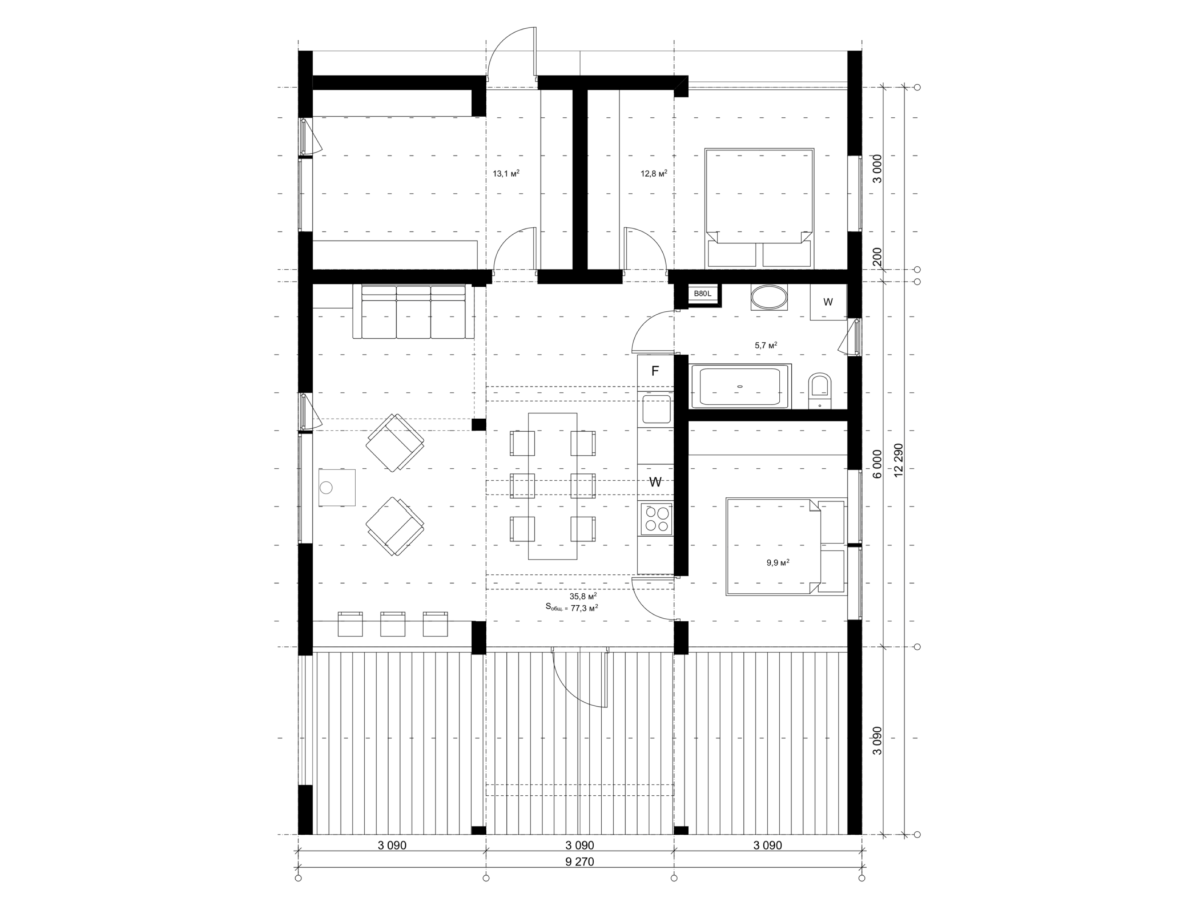 Barnyhouse "Menorca, 114 m2"