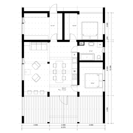 Barnhouse Menorca 114 m² | Casa de Madera Prefabricada
