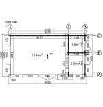 Maison en bois Grenade 22m², 44mm