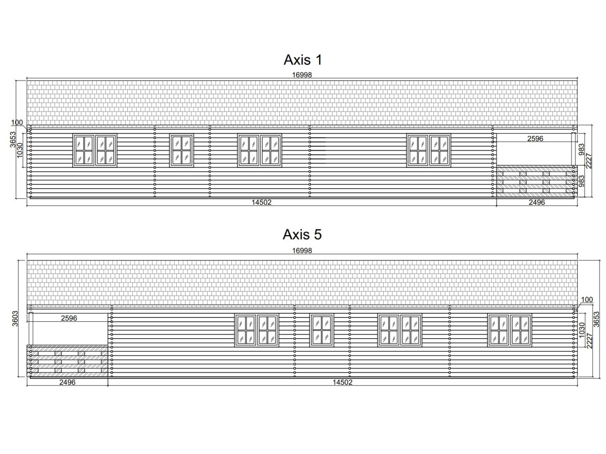 Casa de madera  "ESTORIL , 136 m2 " - 44 mm