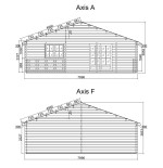 Casa de madera  "ESTORIL , 136 m2 " - 44 mm