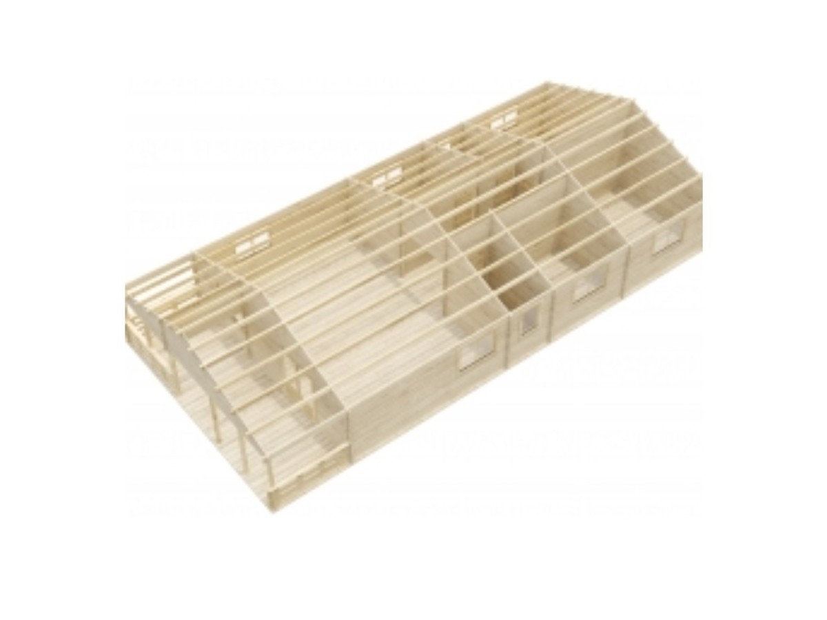 Casa de madera  "ESTORIL , 136 m2 " - 44 mm