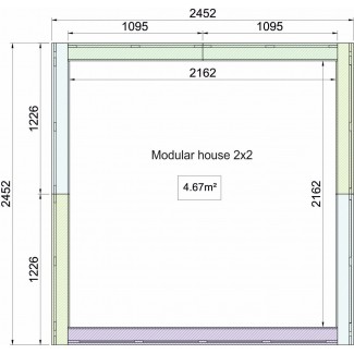 Caseta modular "CUBOMO 4.67"