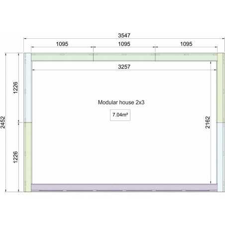 Caseta modular "CUBOMO 7A"