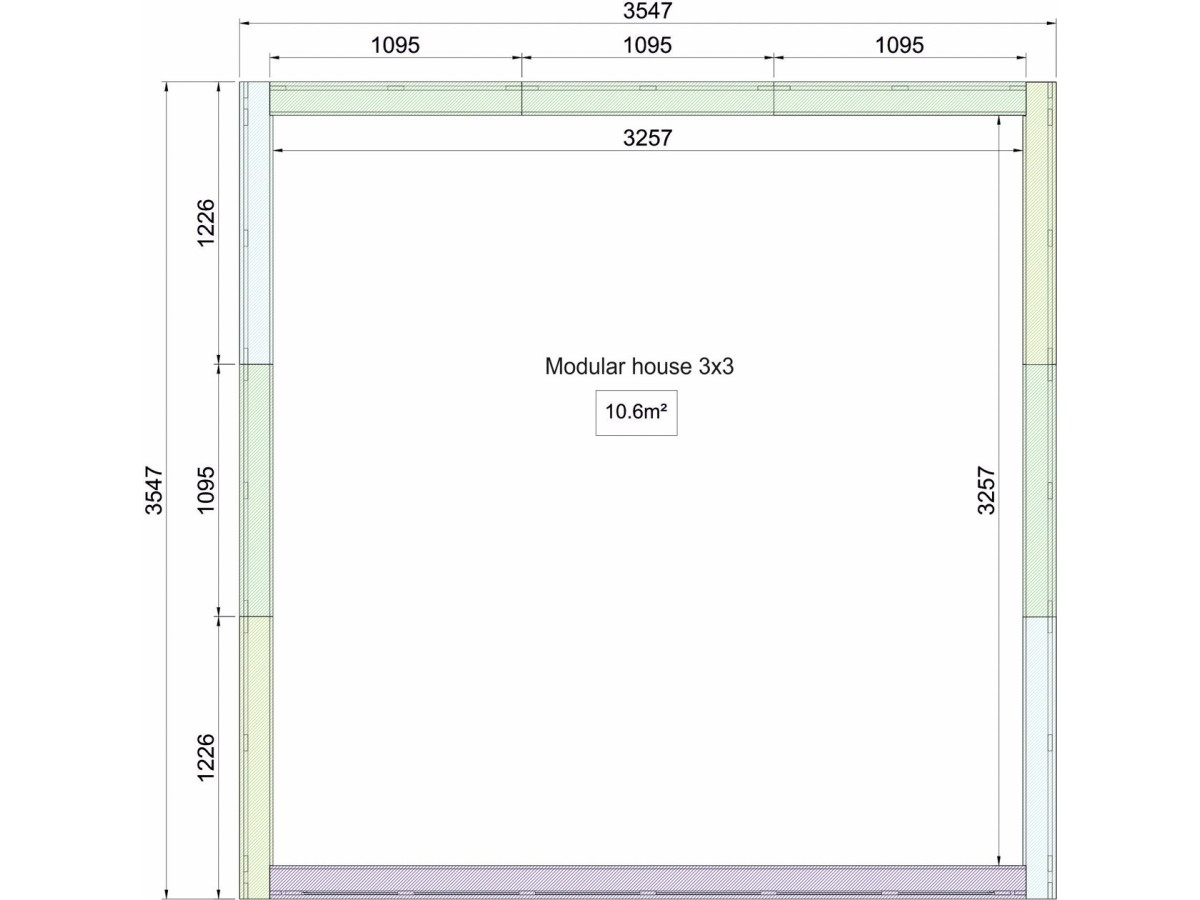 Caso Modular Cubo 10.6