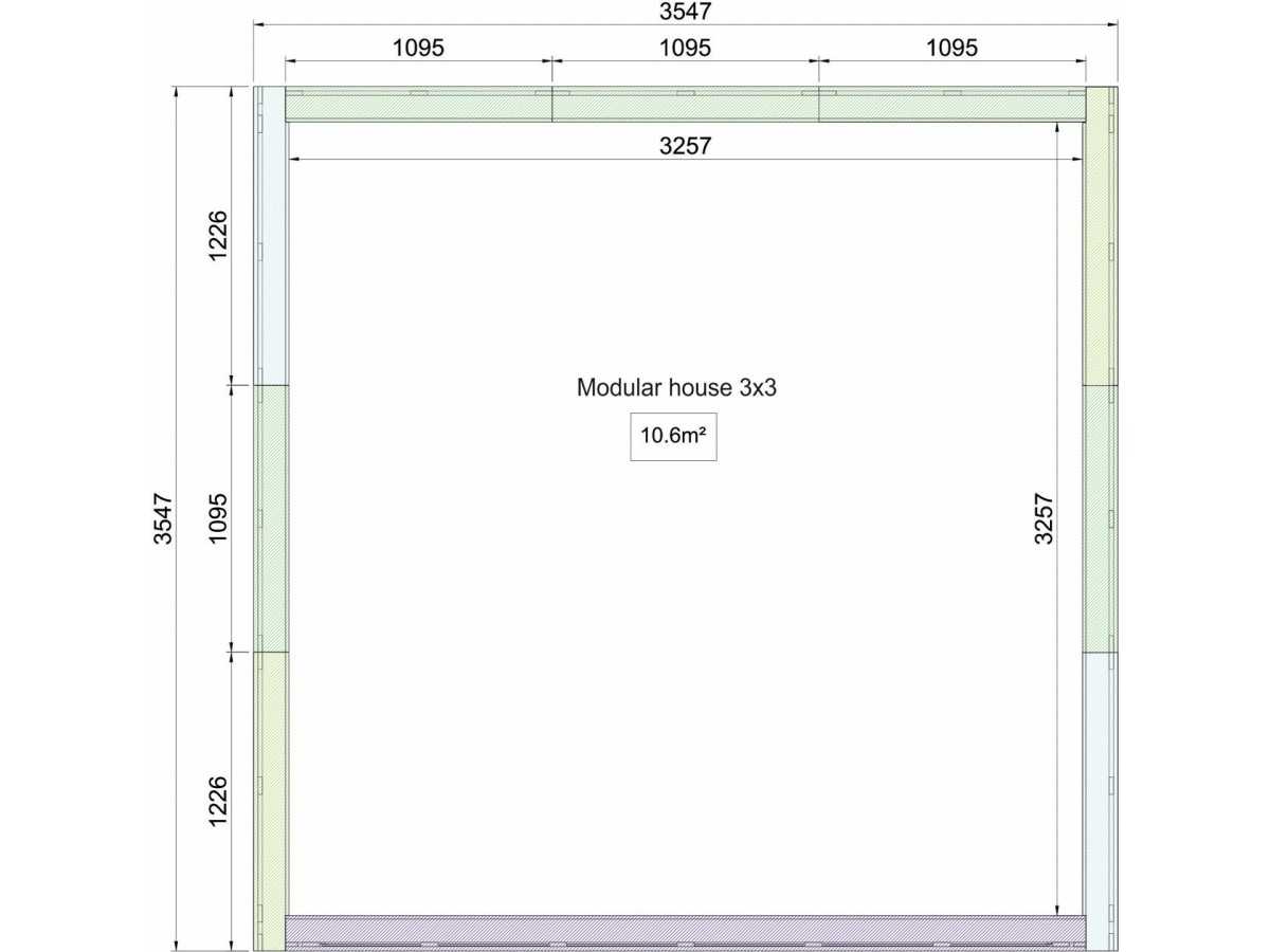 Modular case Cubo 10.6