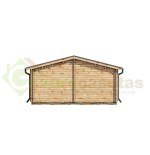 Casa de madera "ALMERIA TWINSKIN, 53 m2 " en doble pared - 44 -50-44 mm