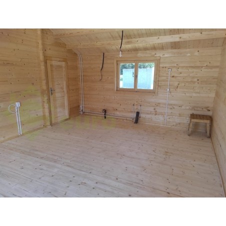 Maisons en bois en double mur / Floride CTE - 44-140 -44mm