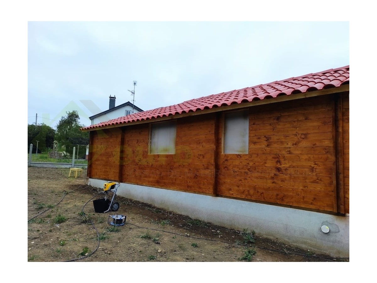 Maisons en bois en double mur / Floride CTE - 44-140 -44mm