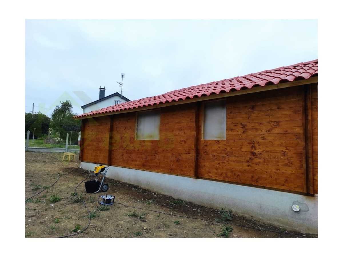 Casas de madera en doble pared / FLORIDA CTE - 44-140 -44mm