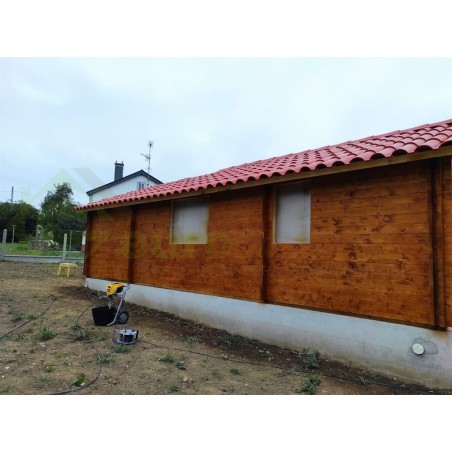 Maisons en bois en double mur / Floride CTE - 44-140 -44mm