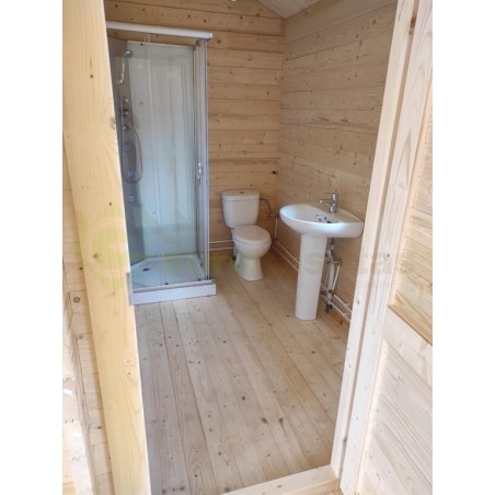 Casa de madera  "FLORIDA  CTE " en doble pared 44-140-44 mm