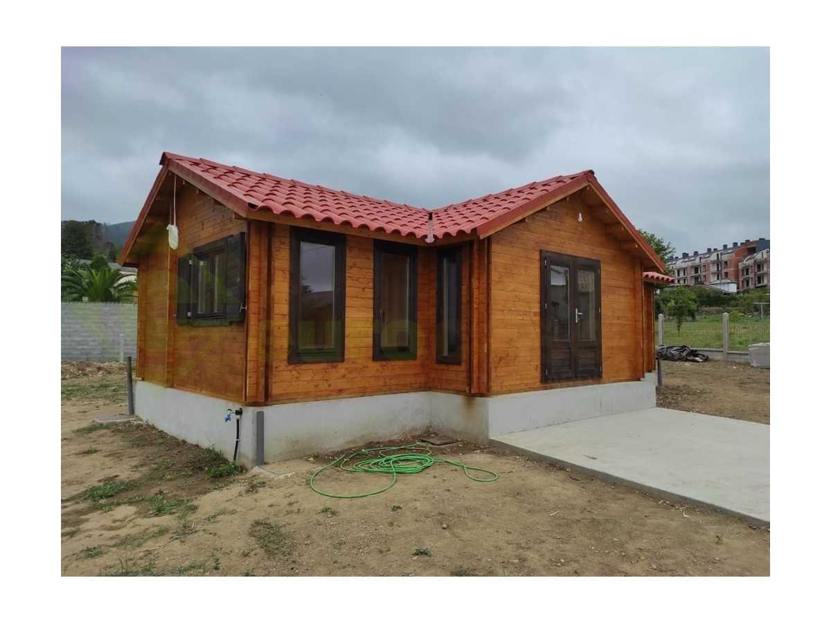 Casa de madera "FLORIDA CTE " en doble pared 44-140-44 mm