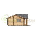 Casa de madera  "FLORIDA  CTE " en doble pared 44-140-44 mm