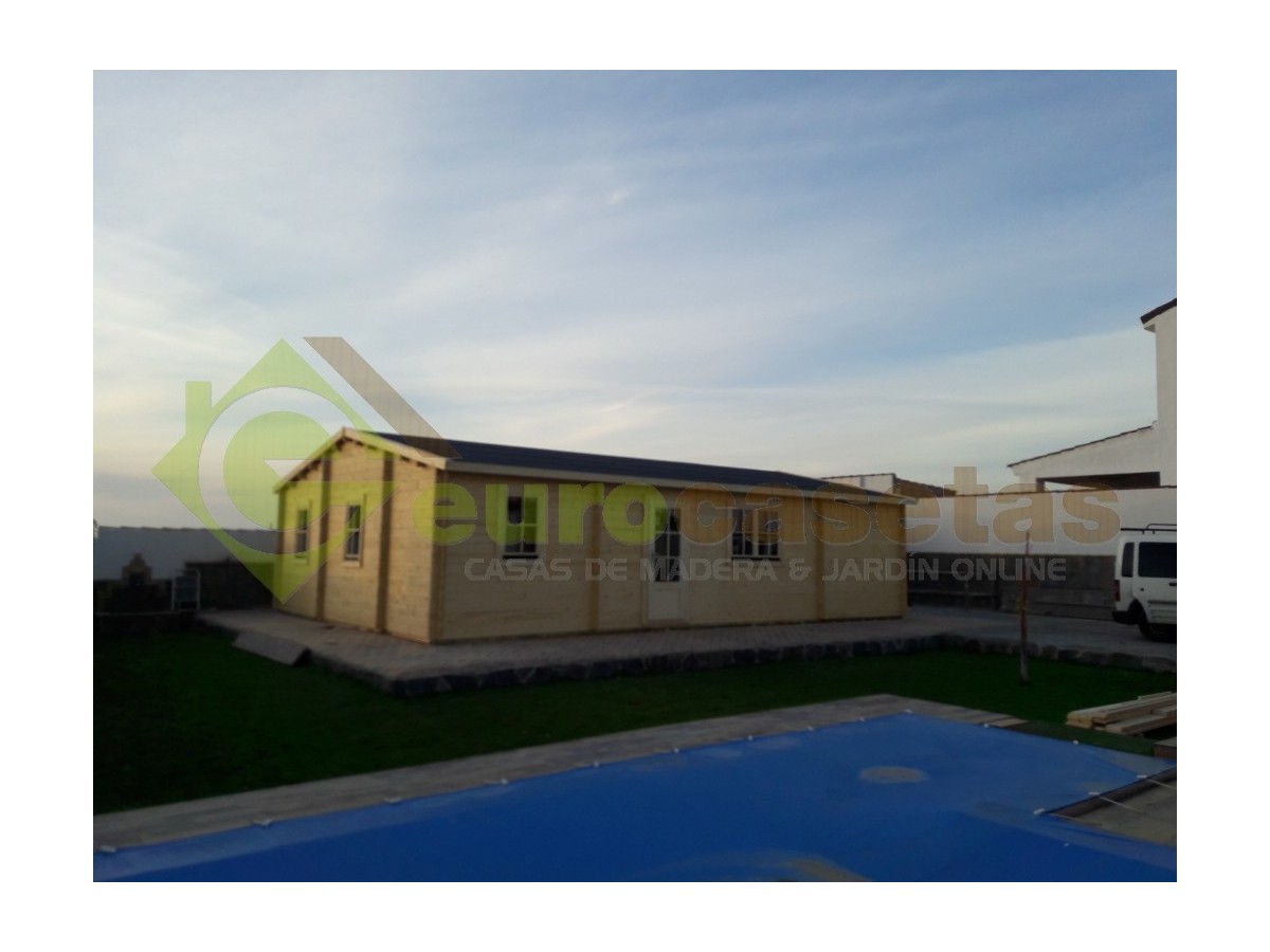 Casa de madera "RADO CTE 74  m2" - 44-140-44 mm