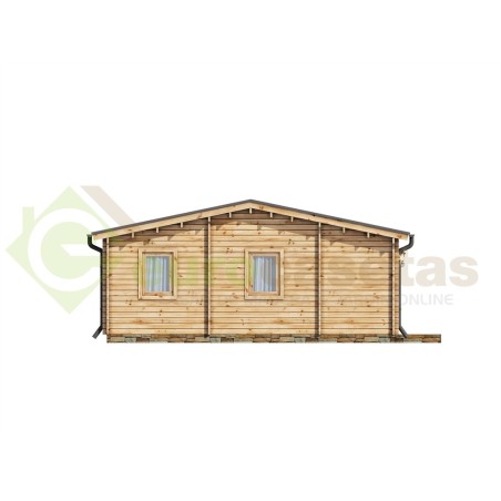 Casa de madera "RADO CTE 74  m2" - 44-140-44 mm